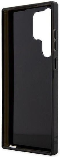 Guess Marble Marble Back Cover Plastic Black / Black (Galaxy S23 Ultra)