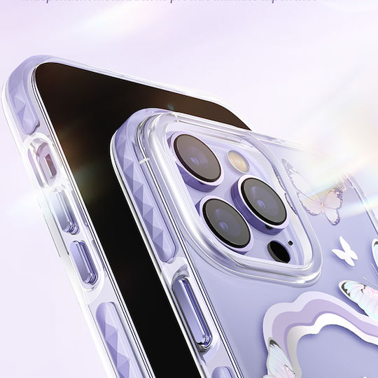 Kingxbar Butterfly Back Cover Σιλικόνης 0.3mm Ροζ (iPhone 14 Plus)