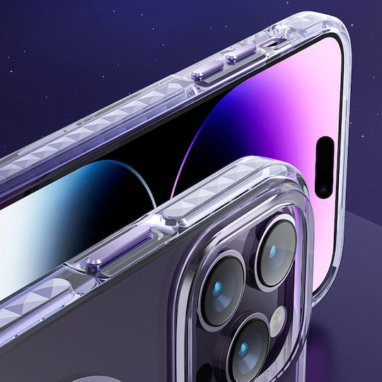Kingxbar Ice Crystal Back Cover Silicone Purple (iPhone 14 Pro)