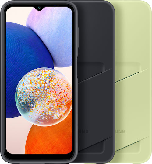 Samsung Card Slot Cover Back Cover Silicone with Card Slot Lime (Samsung Galaxy A14 5G)
