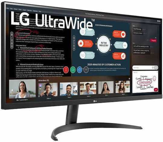 LG 34WP500-B Ultrawide IPS HDR Monitor 34" FHD 2560x1080 mit Reaktionszeit 5ms GTG