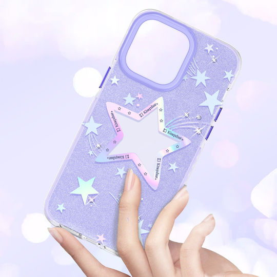 Kingxbar Heart Star Back Cover Silicone 0.3mm Purple (iPhone 14 Pro Max)