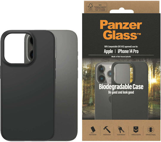 PanzerGlass Biodegradable Back Cover Πλαστικό Μαύρο (iPhone 14 Pro)