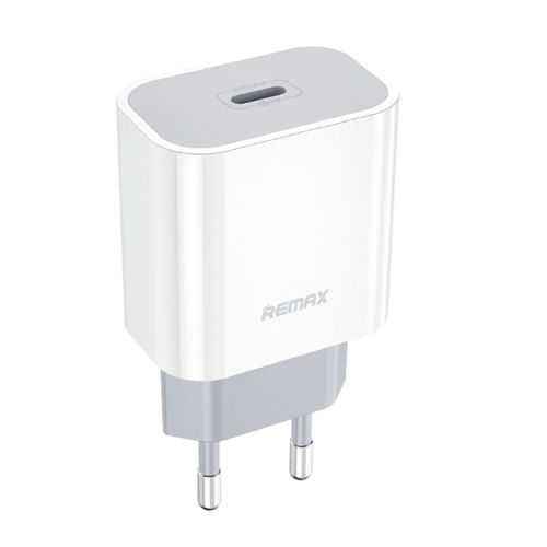 Remax Charger Without Cable with USB-C Port 20W Power Delivery Gray (RP-U79)