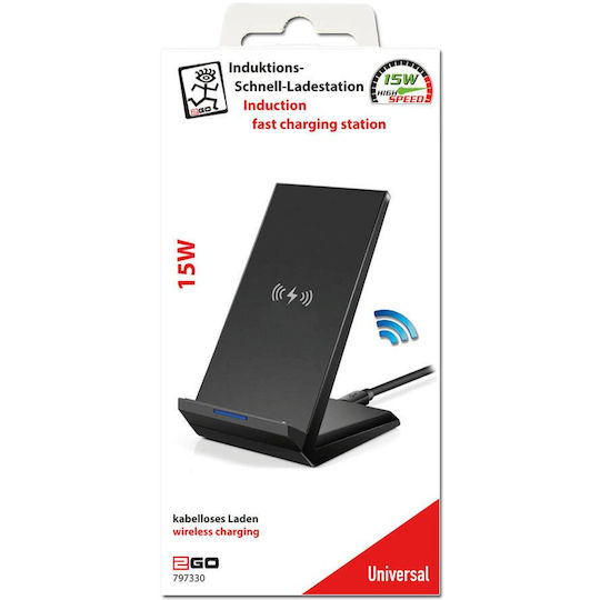 2GO Kabelloses Ladegerät (Qi Pad) 15W Schwarzs (797330)
