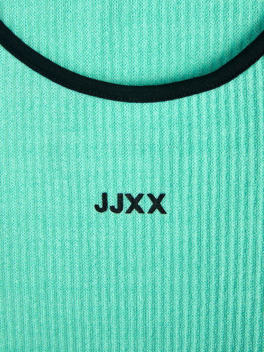 Summer Mini Athletic Dress with Spaghetti Straps Turquoise
