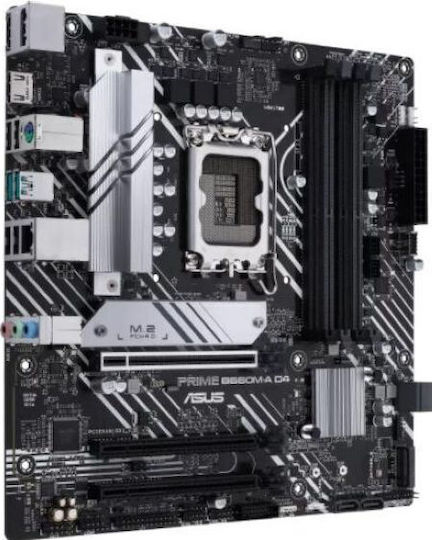 Asus Placă De Bază Prime B660M-A D4-CSM Micro ATX Cu Intel 1700 Socket 90MB19K0-M1EAYC