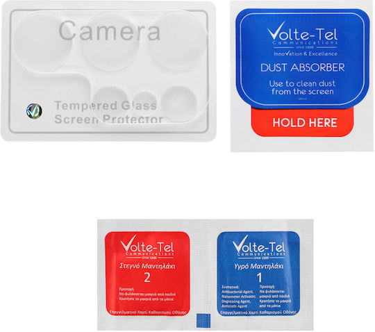 Volte-Tel 0.30mm Προστασία Κάμερας Tempered Glass Διάφανο για το Galaxy S23 Ultra