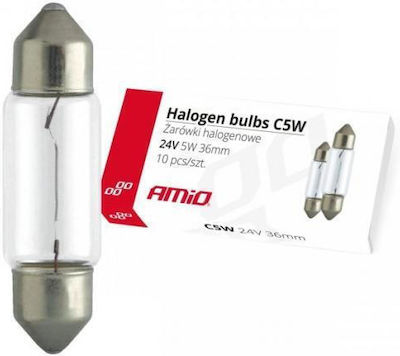 AMiO Lampen C5W Canbus Halogen 24V 5W 10Stück