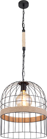 Globo Lighting Halia Κρεμαστό Φωτιστικό Μαύρο 35x35x140εκ. Globo Lighting Halia Κρεμαστό Φωτιστικό Μαύρο 35x35x140εκ.