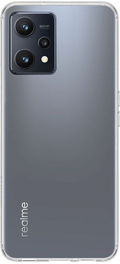 Vivid Umschlag Rückseite Silikon Set mit Glas Transparent (Realme 9 5G)