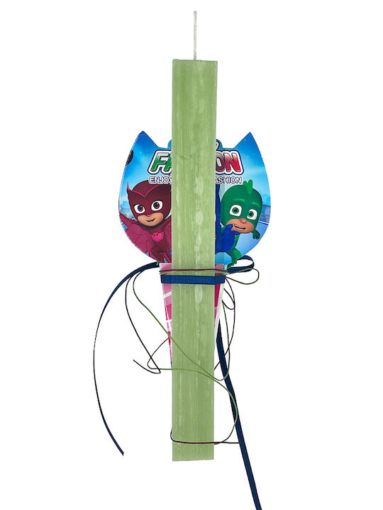 Lumanare PJ Masks Cu Formă Plată Parfumată Verde Lumanare PJ Masks Cu Formă Plată Parfumată Verde