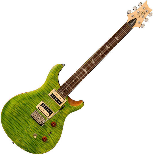 PRS Guitars SE Custom 24/08 Chitară Electrică SG cu HH Configurație Doze Eriza Verde cu Husă