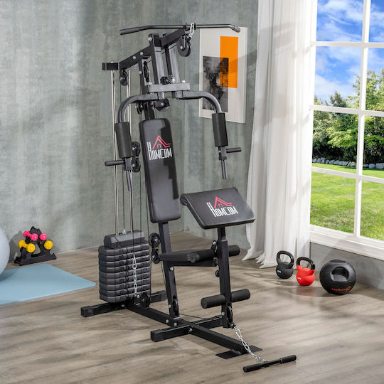 HomCom Fitness Station Πολυόργανο Γυμναστικής με Βάρη 45kg
