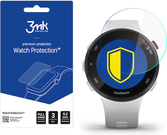 3MK Curved ARC Screen Protector pentru Garmin Forerunner 45S 3buc