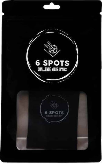 6 Spots Thunder Elastisch Ellenbogenbandage in Schwarz Farbe