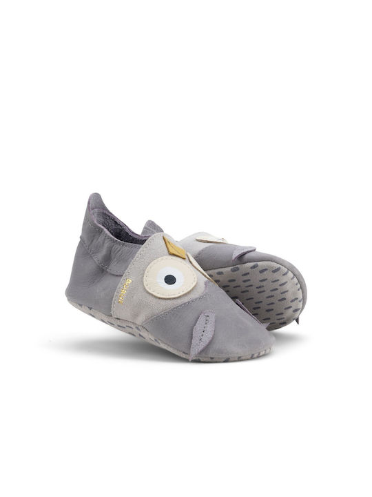 Bobux Baby Slippers Gray