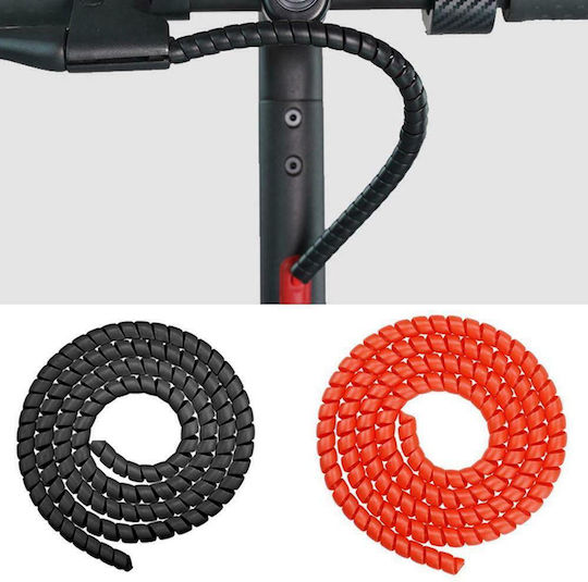 Accessories for Electric Scooter Cable Management Spiral Black in Black Colour