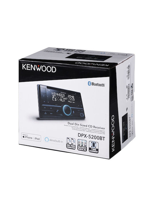 Kenwood Sistem Audio Auto 2DIN (Bluetooth/USB/AUX/WiFi/GPS/Apple-Carplay/Android-Auto/Partitură)