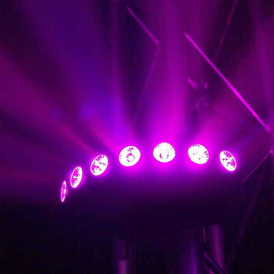 BeamZPro Lumină stroboscopică LED DMX Fingers7 RGBW