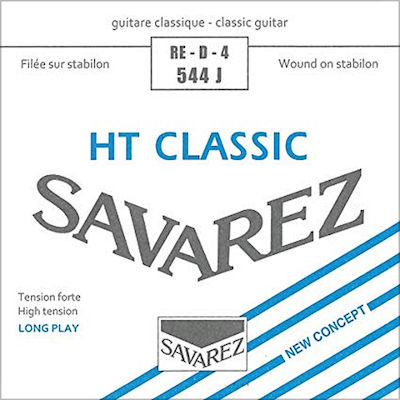 Savarez Μονή Silver Plated Χορδή για Κλασική Κιθάρα Alliance HT Classic D High Tension