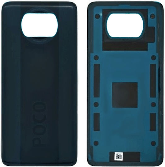 Replacement Back Cover Shadow Gray for Poco X3
