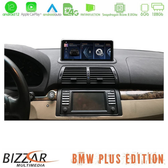 Bizzar Ηχοσύστημα Αυτοκινήτου για BMW X5 / E53 / X5 (E53) E53 (Bluetooth/USB/AUX/WiFi/GPS/Apple-Carplay/Android-Auto/CD) με Οθόνη Αφής 10.25"