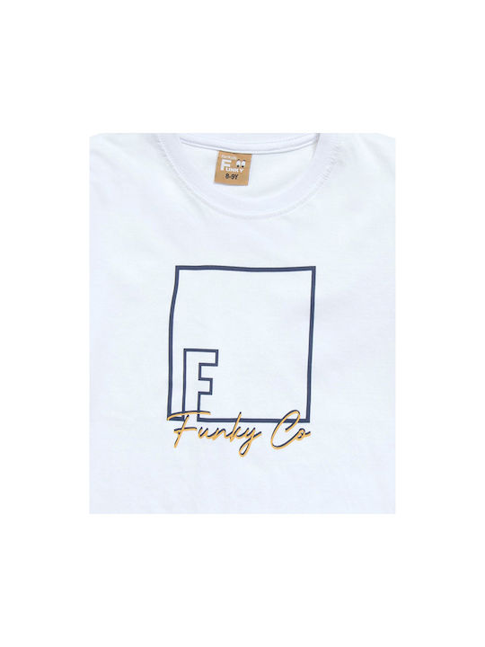 Funky Tricou pentru copii Alb