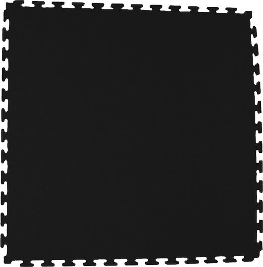 X-FIT Δάπεδα Παζλ Γυμναστηρίου Μαύρα 62x62x1cm 4τμχ