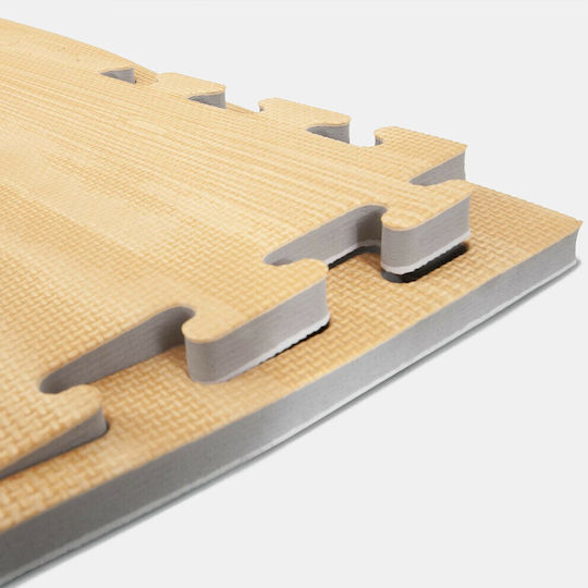AMILA Δάπεδο Παζλ Γυμναστηρίου Καφέ 100x100x2.5cm 1τμχ