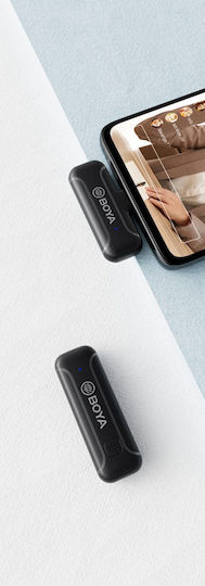 Boya BY-WM3T2-U1 Wireless Microphone Clip On for Mobile