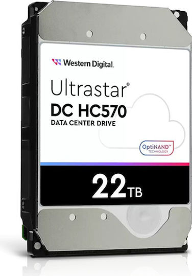 Western Digital Ultrastar DC HC570 22TB HDD Σκληρός Δίσκος 3.5" SATA III 7200rpm με 512MB Cache για Server 0F48155