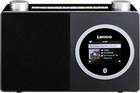 Lenco DIR-70 Επιτραπέζιο Ραδιόφωνο Ρεύματος DAB με Bluetooth Μαύρο