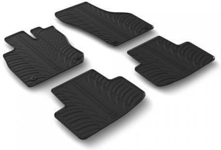 Lampa Rubber Front and Rear Mat Set with Raised Sides 4pcs for Skoda Octavia A8 5D/SW 06/2020 Black