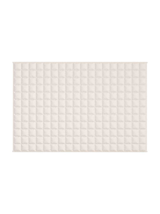 vidaXL Κουβέρτα Βαρύτητας Καναπέ 120x180εκ. Ανοιχτό Κρεμ