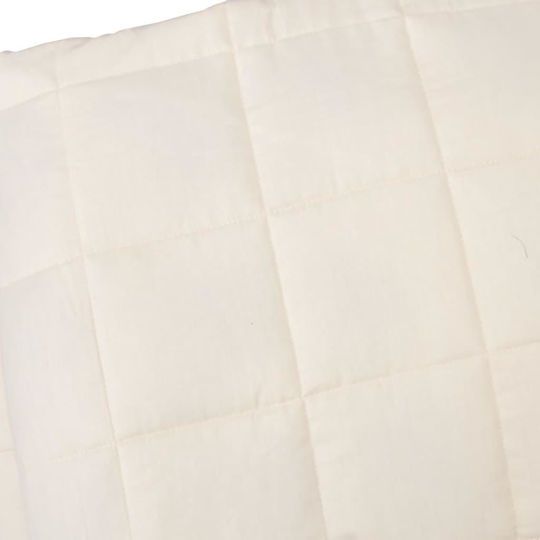 vidaXL Κουβέρτα Βαρύτητας Καναπέ 120x180εκ. Ανοιχτό Κρεμ