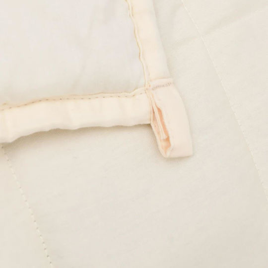 vidaXL Gravity Blanket Single 152x203cm Light Cream