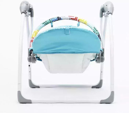 Asalvo Elektrisch Baby Relax Schaukel Musical mit Musik Blau für Kind bis 9kg