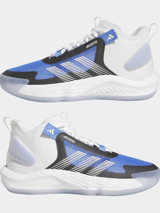 Adizero Select High Basketball Shoes Blue Fusion / Core Black / Cloud White