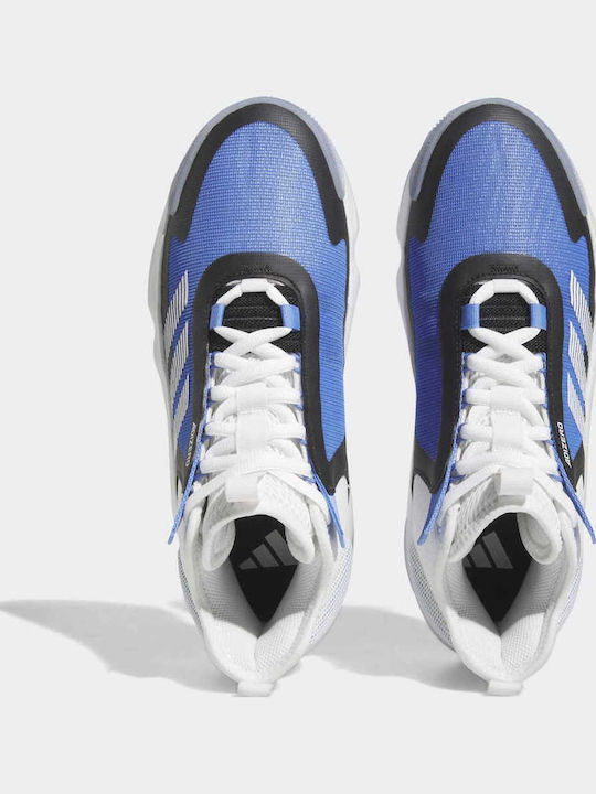 Adizero Select High Basketball Shoes Blue Fusion / Core Black / Cloud White