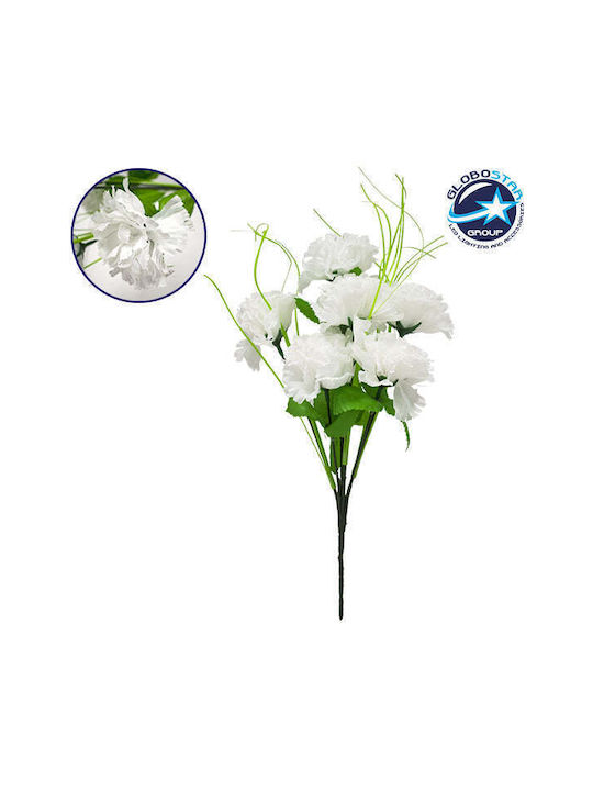 GloboStar Strauß aus Künstlichen Blumen Gewürznelke White 35cm 1Stück