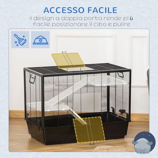 Pawhut Pawhut Rodents Cage Indian Hamster Cage 80x48x58cm