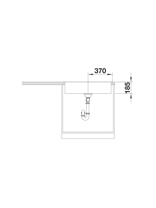 Blanco Zerox 700-IF 526246 Drop-In Sink Inox Satin W74xD44cm Dark Steel