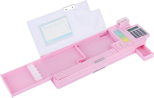 Yolo Rainbow Pencil Case Pink