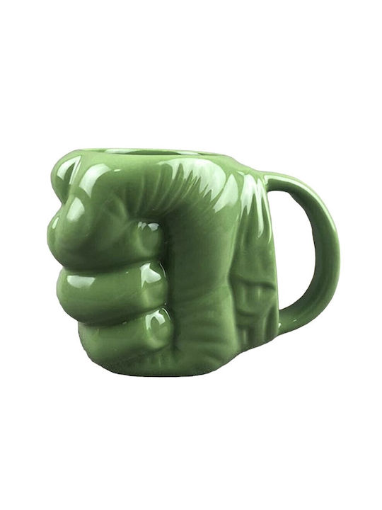 Stor Hulk Ceramic Cup Green 450ml