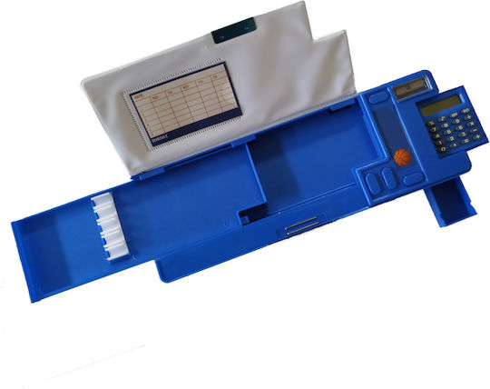 Yolo Retro Basketball Pencil Case Blue