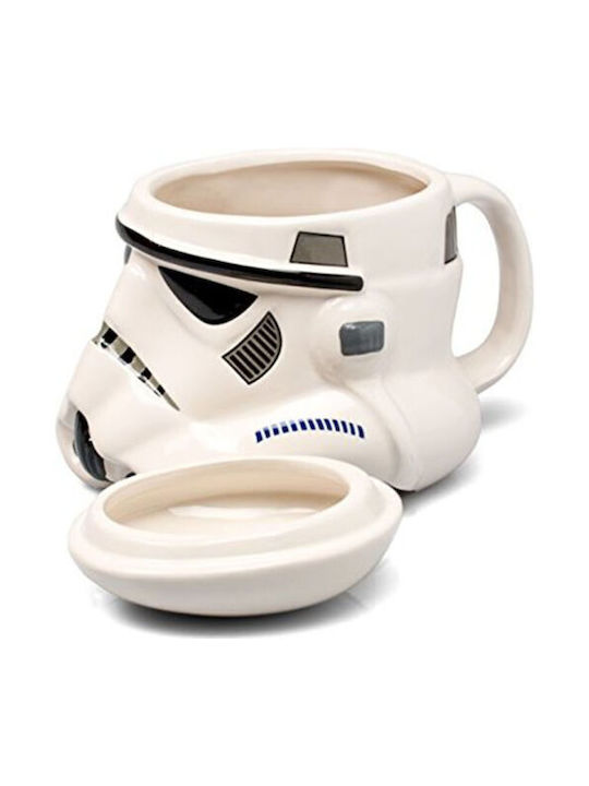 Paladone Star Wars - Stormtrooper Cană Ceramică cu Capac Albă 400ml