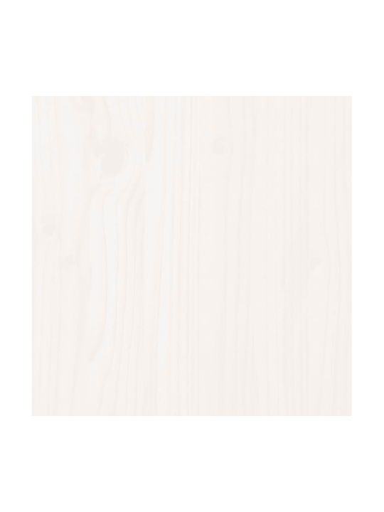 vidaXL Planter Box Lemn Alb 54x54x81cm.