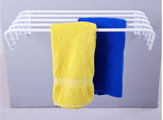 Eurogold Trio Folding Wall Clothes Drying Rack from Aluminum with Hanging Length 3m