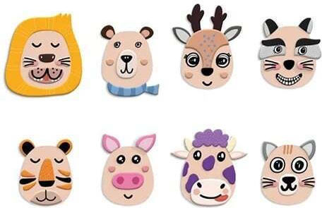 Dodo Magnetic Toys Construction Faces Animals for Children Aged 3+